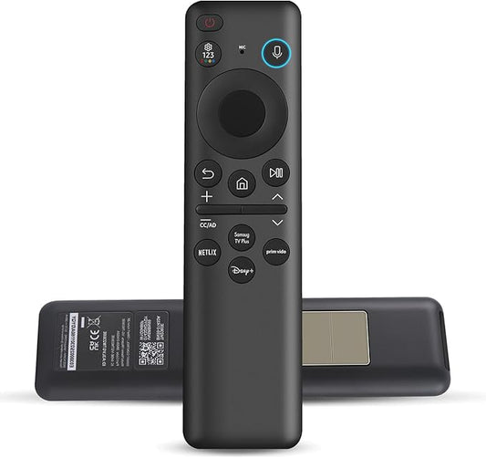 2023 BN59-01432A Solar Voice Replacement for Samsung Remote Control Smart TV with Rechargeable Solar Cell, Compatible with Samsung Neo QLED 8K HDR Ultra HD Smart TVs, VG-TM2360E