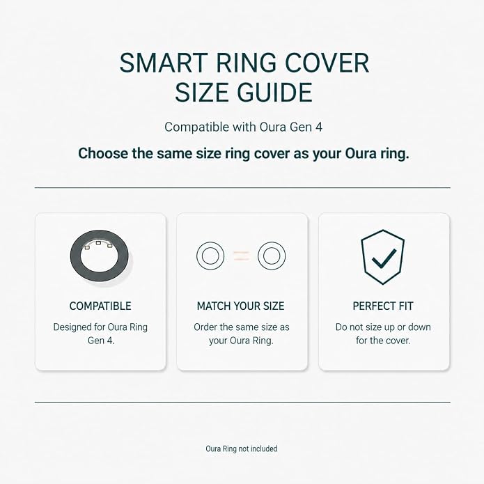 PAVOI 14K Gold Plated Pave Smart Ring Cover Compatible with Oura Ring Gen 4