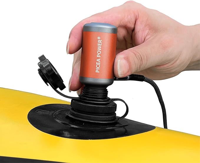 TurboBean Mini Air Pump, 22kPa 420L/min Electric Inflator Deflator, Ultra-Mini Backpacking Camping Air Pump for Air Mattress, Packrafts, Outdoor Gear, Balloons, Inflatable Pillows