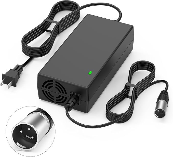 29V 5A 3-Pin Male XLR Charger for 24V Battery for Pride Mobility, Jazzy Power Chair, Lakematic,Golden Technologies, ShopRider Rascal，Drive Medical,24BC5000TF-1 Go-Go Elite Traveller
