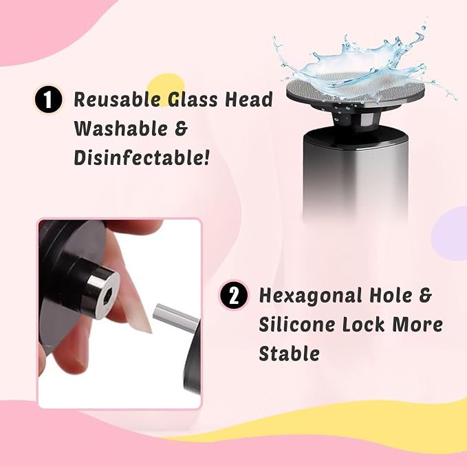 Electric Foot Callus Remover, 9-Speed for Dead Skin, Aluminum Alloy, Nano Glass Disc, Type-C Rechargeable, Replacement Discs, Storage Case – Spa Pedicure, Relaxing Self-Care (Gunmetal)