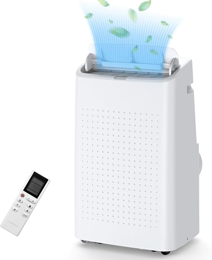 GarveeTech Portable Air Conditioner, 14000 Btu 3 in-1 Ac Unit With Dehumidifier & Fan Mode,Powerful Cooling Up to 750 Sq.Ft, Energy Saving, Remote Timer Control Air Conditioner For Home, School