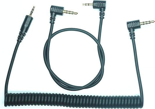 2.5MM-DC3 (MC-DC3) Shutter Release Cable is Suitable for Nikon Cameras Z5II/Z50II/ZR Supports Connection to the Camera Remote Control to Achieve Focusing and Taking Photos(2.5mm-DC3 2pcs)