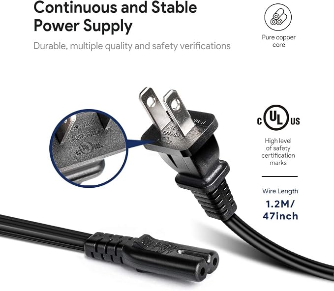 HKY 2-Prong 12V AC/DC Adapter Compatible with COD Call of Duty Black Ops 3 Jugger Nog Mini Fridge CallofDuty BlackOps III Juggernog Edition GF15232 idea Planet EF8228 12VDC 9V 12.0V Power Supply