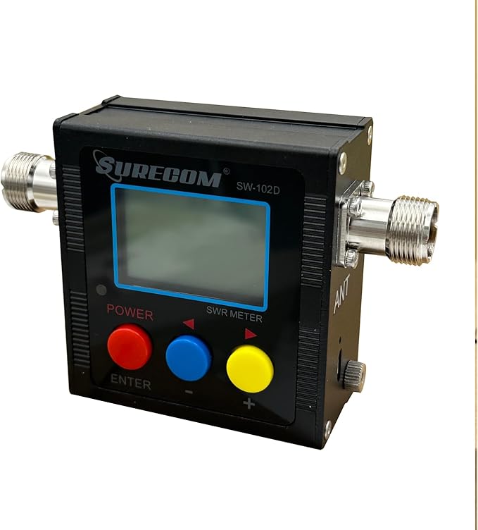 Mcbazel Surecom SW-102D-S VHF/UHF 125-525Mhz 120W V.S.W.R. & Power Meter (SO239 Connector)