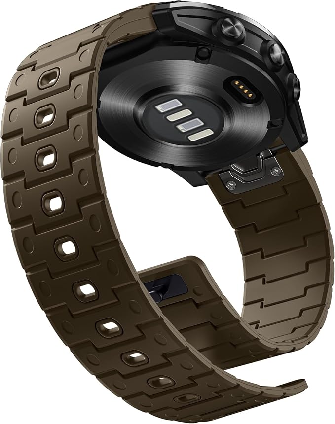 Bandletic Compatible with Garmin Fenix 6X/7X Band, 26mm Quick fit Soft Silicone Magnetic Watch Band Replacement for Fenix 8 51mm/7X 6X Pro/5X Plus/3/Instinct 2X Solar 3 50mm/Descent MK2i Smartwatches