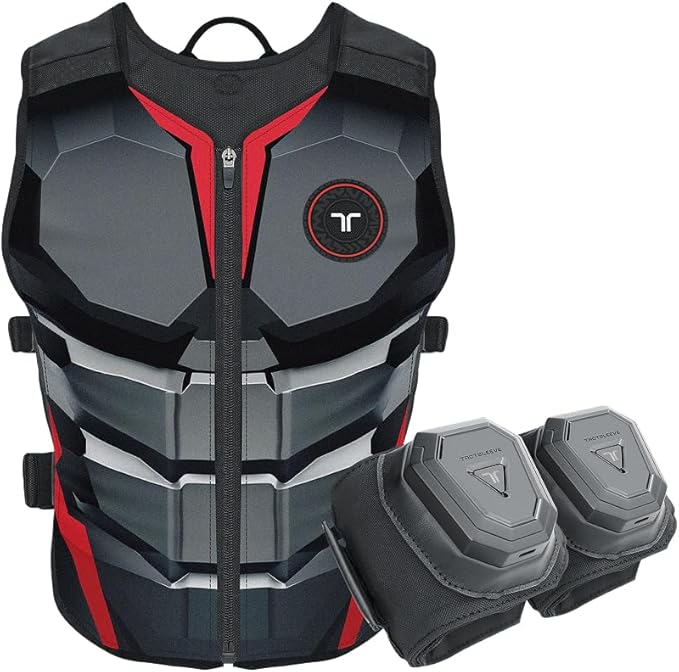 bHaptics Starter Bundle Onyx- TactSuit Air Onyx, TactSuit Sleeve Bundle for the Complete immersive VR, PC, Flatscreen, Sim Racing Experience.