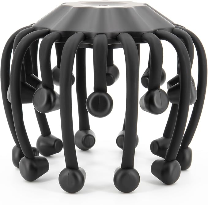 Electric Scalp Massager - Octopus Head Massager Stress Relax, 20 Claw Multi-Configuration Array Vibrating Nodes, 5 Modes, Bluetooth Music, Hair Scalp Relaxation, Fatigue Relief