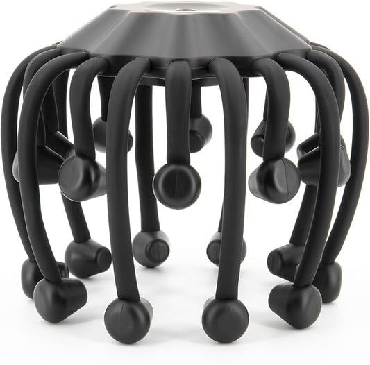 Electric Scalp Massager - Octopus Head Massager Stress Relax, 20 Claw Multi-Configuration Array Vibrating Nodes, 5 Modes, Bluetooth Music, Hair Scalp Relaxation, Fatigue Relief