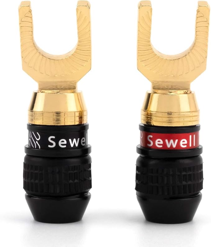 Sewell Deadbolt 30 Degree Angled Spade Plugs, 6 Pairs
