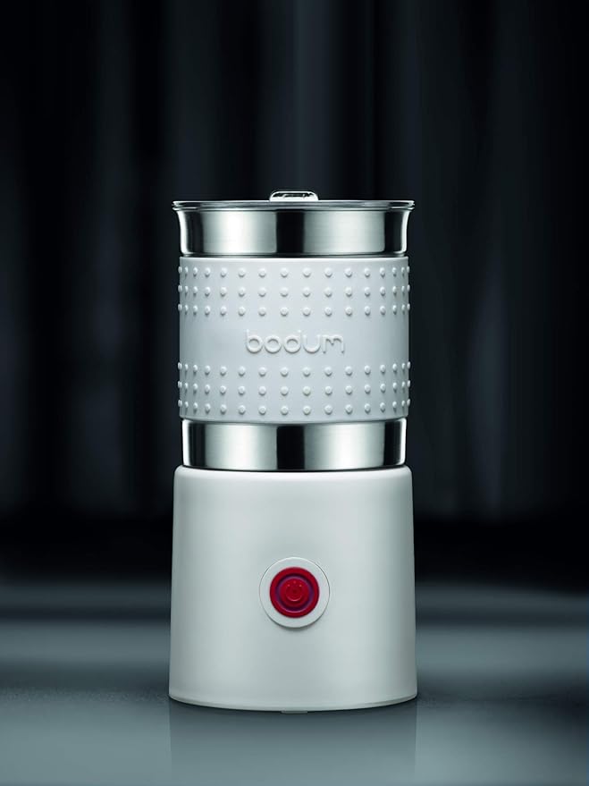 Bistro 13.5oz Bistro Barista Electric Milk Frother, Automatic Temperature Control, Boil-Dry Protection, White (Pack of 4)