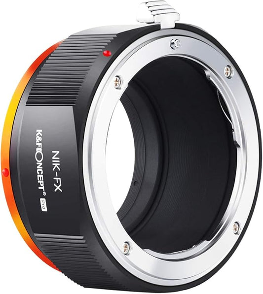 K&F Concept Lens Mount Adapter for AI/F Mount Lens to Fujifilm X Series Mirrorless FX Mount Camera Adapter with Matting Varnish Design for Fuji XT2 XT20 XE3 XT1 X-T2