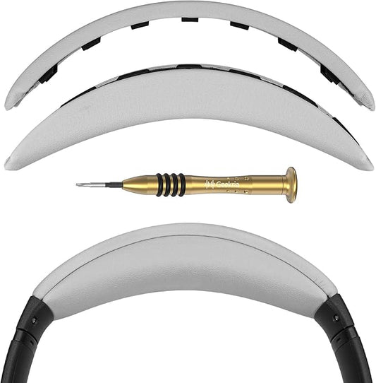 Geekria Headband Pad Compatible with Bose QuietComfort 35 ii Gaming, QC35 II/ QC35/ QC45/ QC SE Headphones Replacement Band Repair Part (Light Grey)