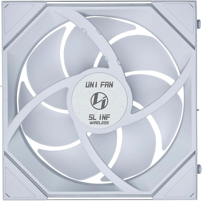 Lian Li UNI Fan SL-Infinity Wireless 140- Single Pack -2.4 GHz Wireless Signal Control-ARGB Fan-Customizable Infinity Mirror Effect-Daisy-Chain Design- Without Controller - White (14SLIN1W1W)
