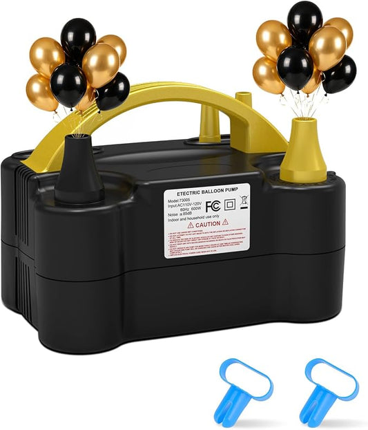 IDAODAN Electric Balloon Pump, Portable Electric Balloon Blower Machine Inflator Air Pump for Party Decorations