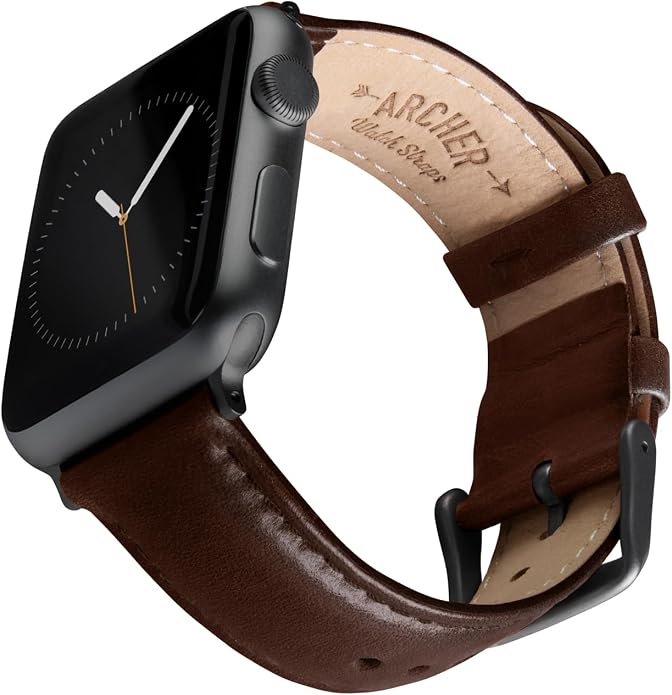 Archer Watch Straps - Top Grain Leather Watch Bands for Apple Watch