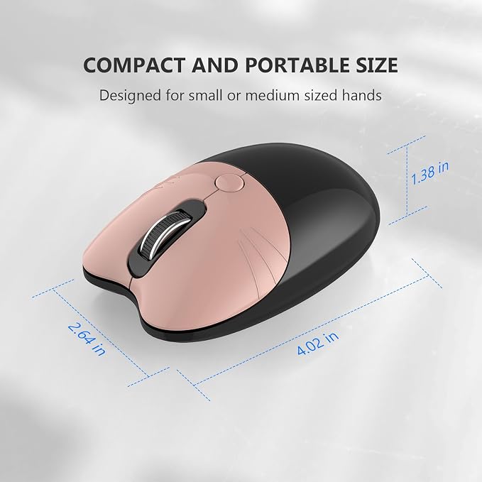 MOFII Wireless Keyboard and Mouse Combo, 2.4 GHz Full-Size Retro Round Keyboard with 8 Multimedia & Shortcut Keys, Plug and Play, Compatible with Mac, Windows, Laptop, Desktop, PC - Coffee Gradient