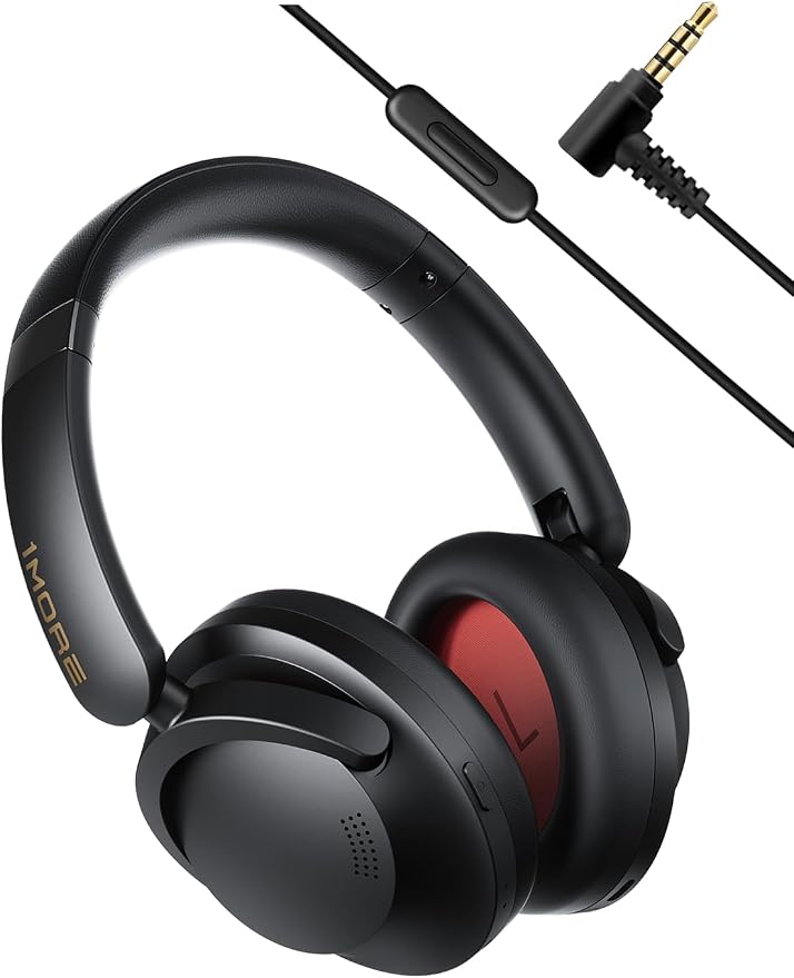 1MORE SonoFlow-Pro Noise Cancelling Headphones - HQ51 Over Ear Bluetooth Headphones with LDAC for Hi-Res Wireless Audio,100H Playtime,Bluetooth 5.4,QuietMax ANC, Comfortable Fit,Clear Calls
