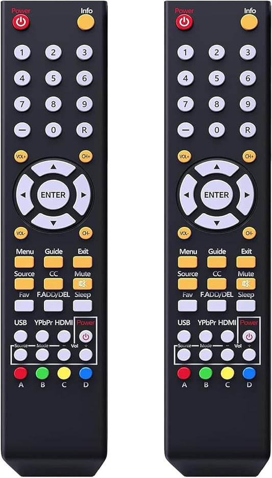 [Pack of 2] Universal TV Remote Control Compatible with All Sceptre TV Remote LED LCD HDTV