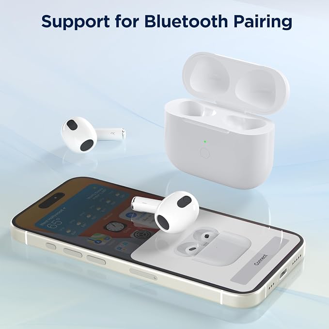 Replacement Charge Case for AirPod 3rd Generation Charging Case, Wireless Airpod Charging Cases Only with Bluetooth Pairing Sync Button, Replacement Airpod 3rd Generation(Not Pro 3)