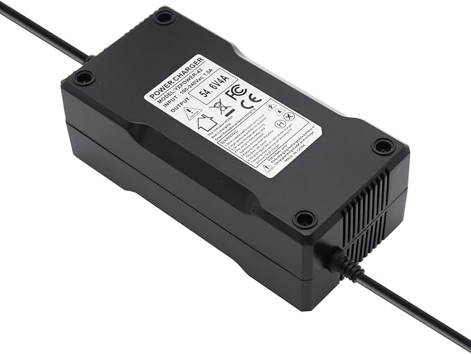 54.6V 4A / 48V 4A AC Adapter Power Supply Lithium Battery Charger for 13S 48V Lithium Li-ion Batteries Pack with 3 Pin XLR Plug