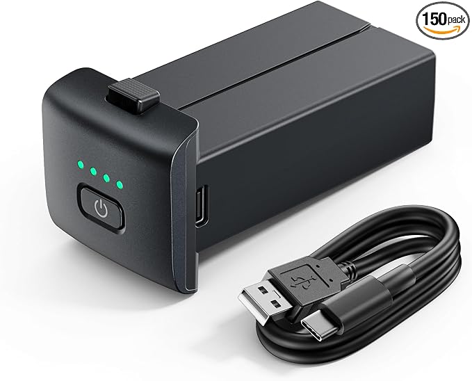 Bwine Original F7MINI 4K Battery Replacement for F7MINI 8K, F7MINI 4K, F7MINI SE - High-Grade Lithium Rechargeable Battery 7.6V 2200mAh with USB Charging Cable