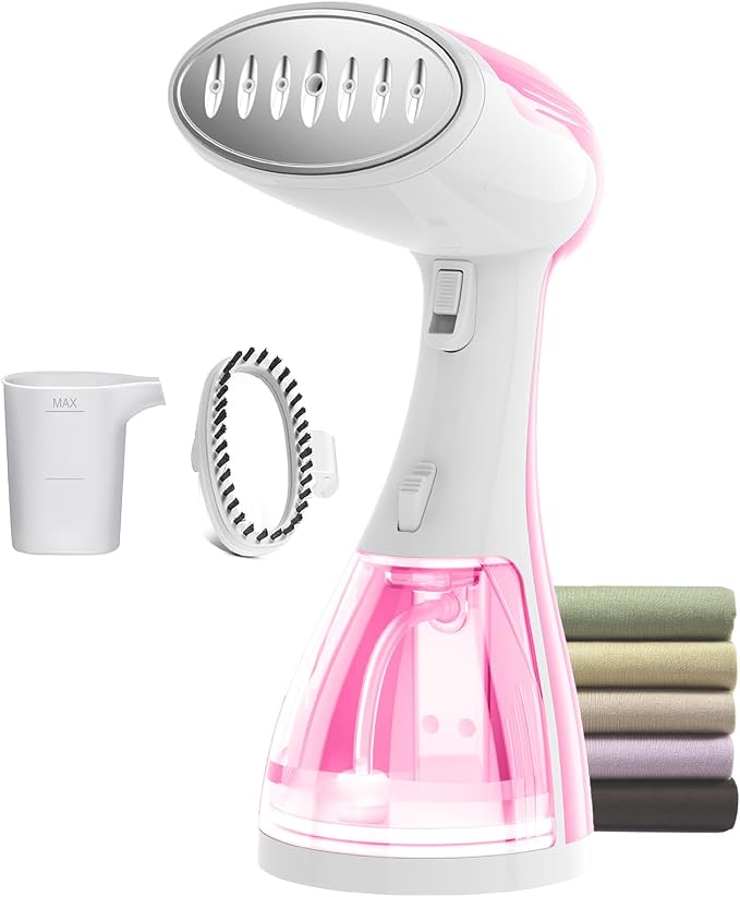 Small Handheld Steamer Iron for Clothes - 1350W Portable Clothes Steamer, Removes Wrinkle with Heat-Resistant & Strong Steam for Different Fabrics, Suit for Home/Office/Travel