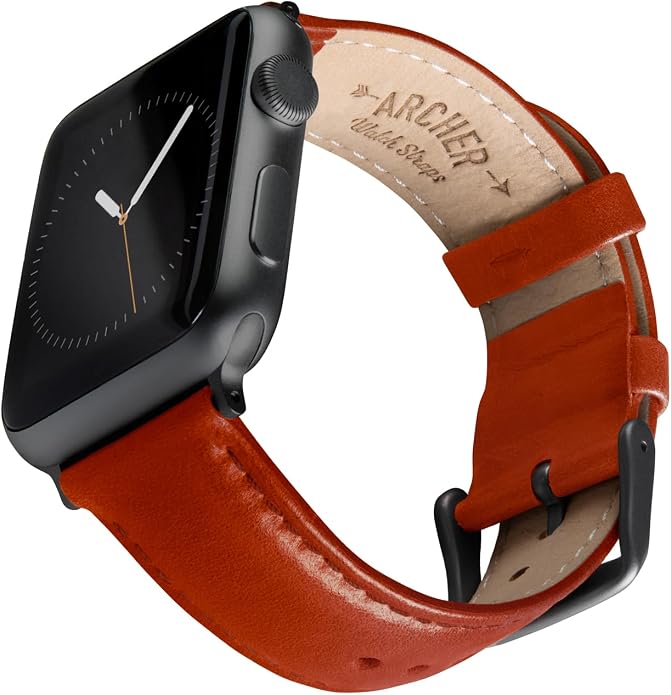 Archer Watch Straps - Top Grain Leather Watch Bands for Apple Watch
