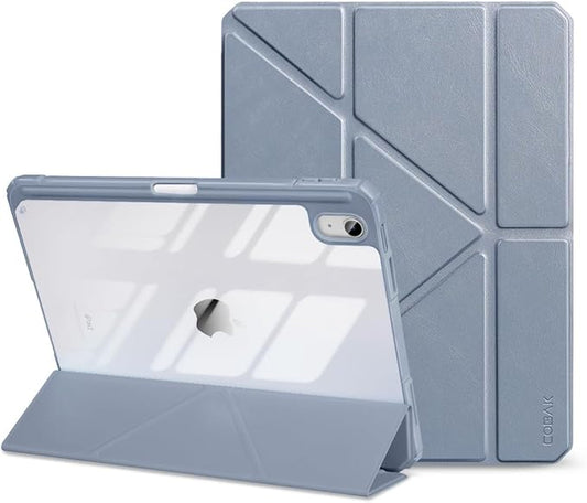 CoBak Case for iPad (A16) 11th Generation 11 Inch 2025, iPad 10th Generation Case 10.9 Inch 2022 - Protective Cover with Multi-Angle Includes Portrait Stand, Pencil Holder and Auto Wake/Sleep, Blue