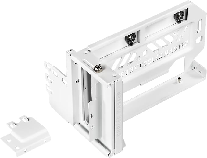 Cooler Master Vertical GPU Card Holder Gen5 with PCIe 5.0 x16 Riser Cable, Adjustable Graphics Card Holder for E-ATX, ATX & Micro-ATX Cases, Supports Triple-Slot GPUs, White