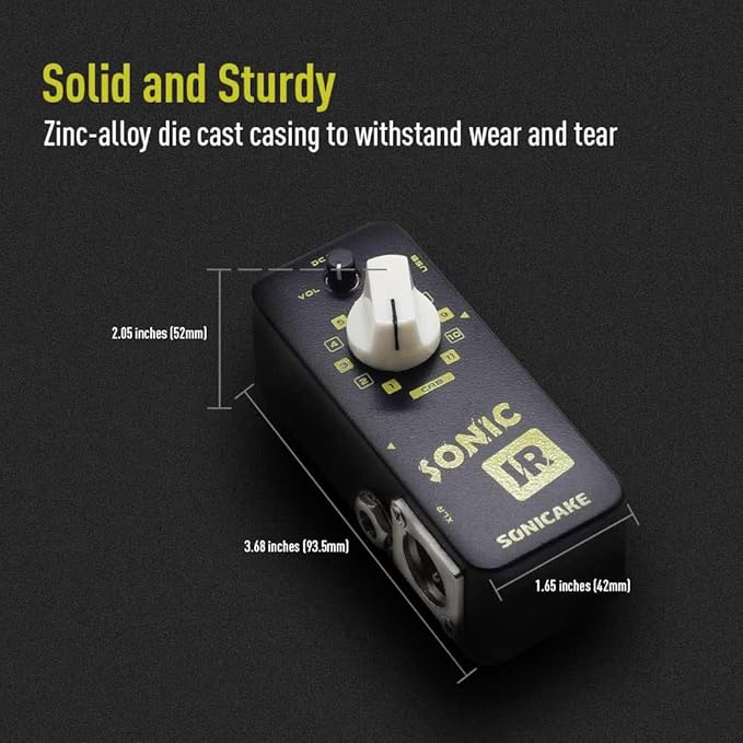 SONICAKE IR Pedal Speaker Cabinet Simulator Impulse Response Loader Guitar Bass Effects Pedal