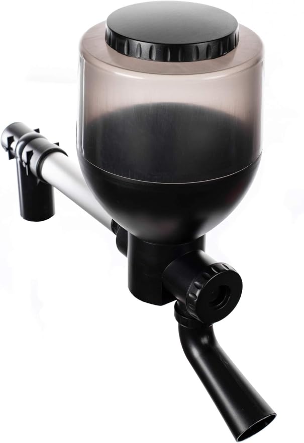 Jebao FD-85 Automatic Pond Koi Fish Feeder Pellet Dispenser, Black | 8.5-Liter Drum