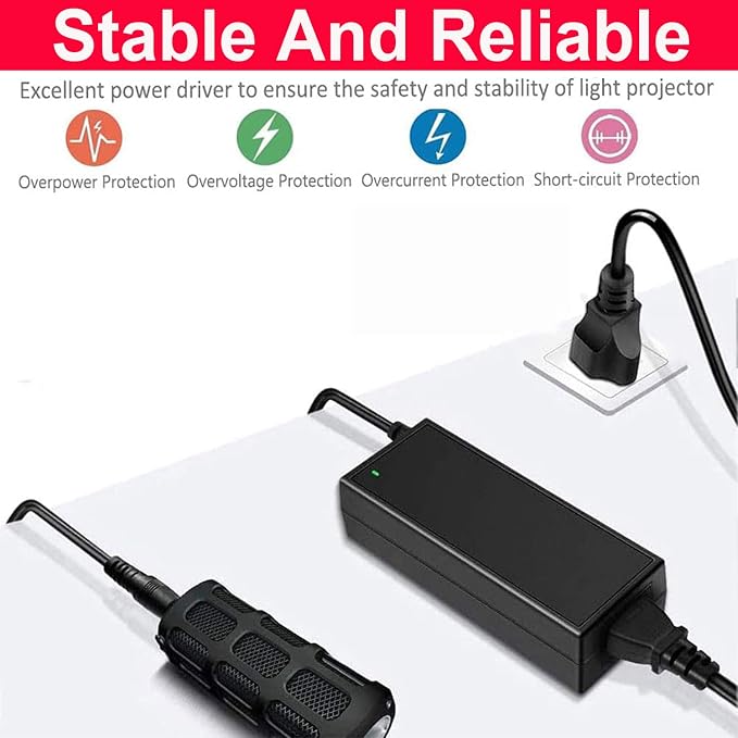 Power Supply, 24V Power Transformers, AC 100-240V to DC 24V 1A Power Supply LED Adapter, 24 Watt Max, for LED Strip Neon Rope String Lights, Computer Project, Recorder, TV Screen