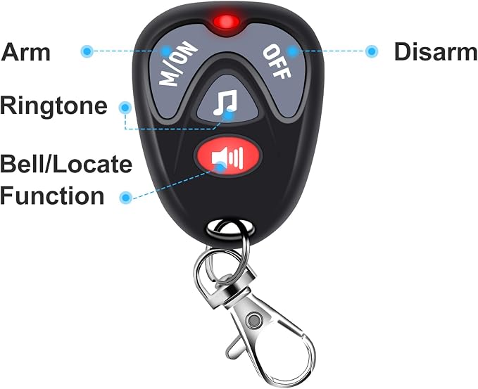 Bike Alarms 2Pack, Motorcycle Alarm with Remote, Electric Scooter Alarm System Anti Theft, Vibration Motion Sensor Security Adjustable Sounds & Sensitivity113dB Super Loud IP65 Waterproof