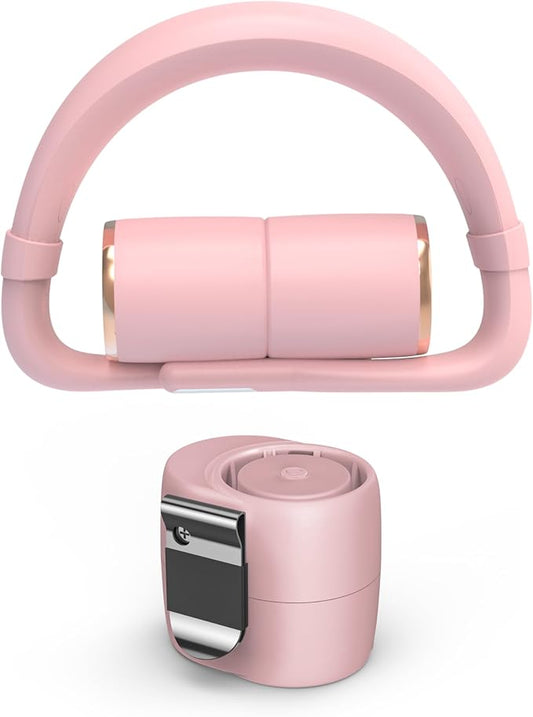 Aroma Neck Fan Waist - Personal Portable 4000mAh USB-C Recargable Battery Powered Clip on Pocket Fans Cooling Gift for Men & Women, 3 Speeds Adjustable (2, Pink)