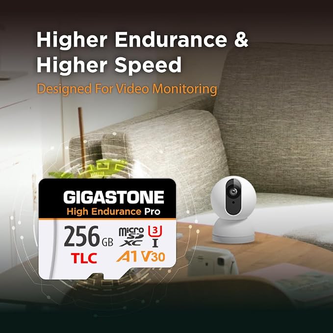 【5 Yrs Free Data Recovery】【Dash Cam】 GIGASTONE 256GB Micro SD Card, TLC High Endurance Pro, Speed Up to 100MB/s, Compatible with REDTIGER Rove VIOFO VANTRUE PRUVEEO ARIFAYZ, MicroSDXC UHS-I A1 V30 U3