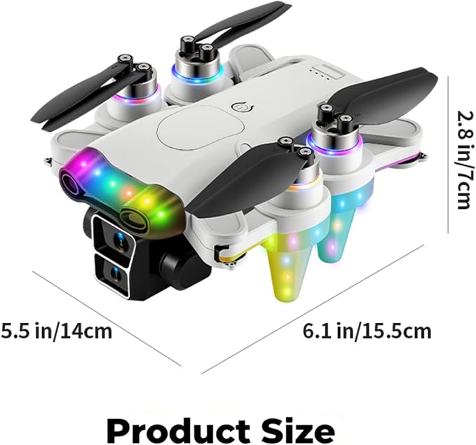Drones for kids 8-12 with camera 4K HD – Drone with camera for kids & Beginners, Mini kids drone with Fancy LED Lights, 2.4" Built-In FPV Screen, Dual Batteries, Indoor & Outdoor Toy Gift
