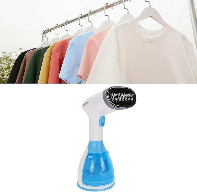 Diydeg Handheld Steam Iron, 1100W Portable Fa Wrinkles Remover with 280ml Detachable Water Tank and Stainless Steel Nozzle, for Home Travel Business Trip (US Plug)
