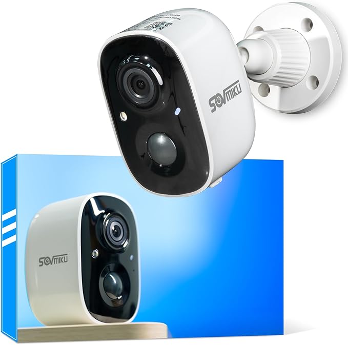 Vicohome 2K Security Camera Wireless Wi-Fi Indoor/Outdoor,Battery Powered,Easy to Setup,PIR Motion Detection,Two Way Audio, Audible Flashlight Siren,2.4GHz, Color Night Vision,180 Days Care Plan