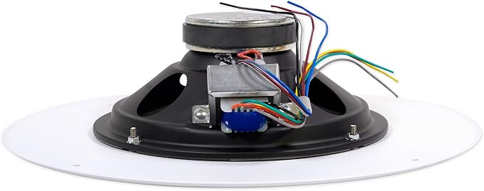 JBL Professional CSS8008 Commercial Series Round Ceiling Speaker, 8”. 5-Watt Multi-Tap Transformer for 100V, 70V and 25V Distributed Lines. Single Speaker. White and Paintable