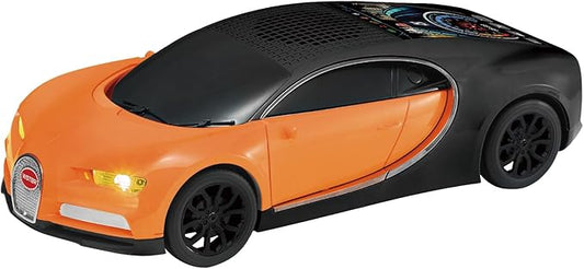 WS-660 Hypercar Replica Bluetooth Speaker with LED Starry-Sky Display, Portable with HD Sound, LED Party Light, TWS Pairing, FM/USB/TF Playback, Built-in Mic, Best Idea for Hypercar Lovers (Orange)