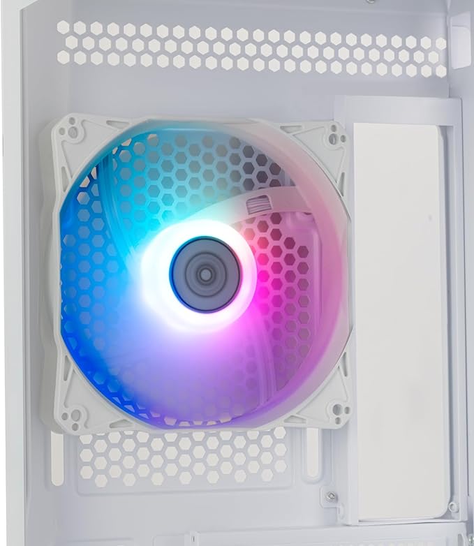 Silverstone Technology FARA 514X White All-Metal ATX Tower Chassis with Dual Radiator Support, ARGB Fans, and GPU Brace, SST-FA514X-WG