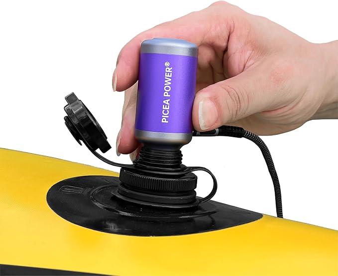 TurboBean Mini Air Pump, 22kPa 420L/min Electric Inflator Deflator, Ultra-Mini Backpacking Camping Air Pump for Air Mattress, Packrafts, Outdoor Gear, Balloons, Inflatable Pillows