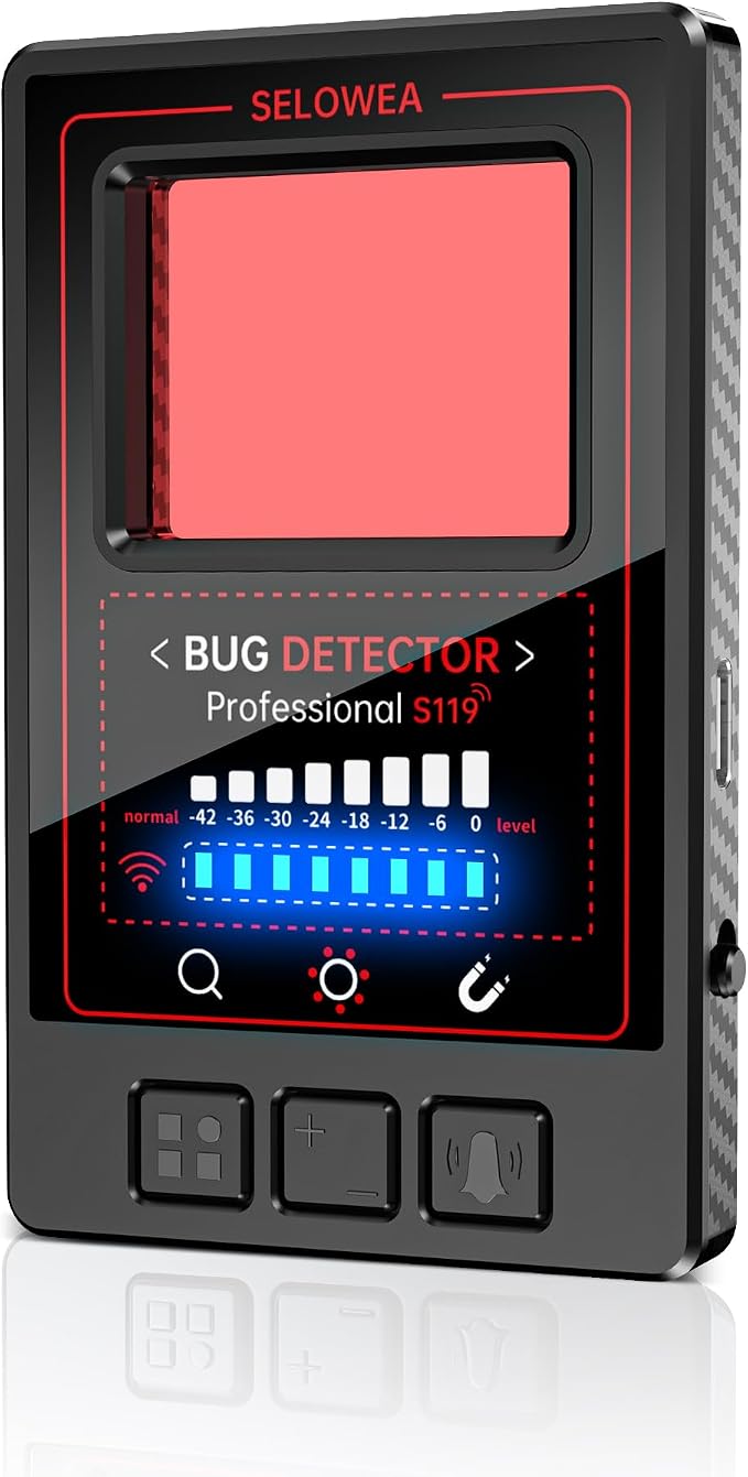 Hidden Camera Detector, Anti Spy Bug GPS Tracker Finder for Travel | Portable; Professional