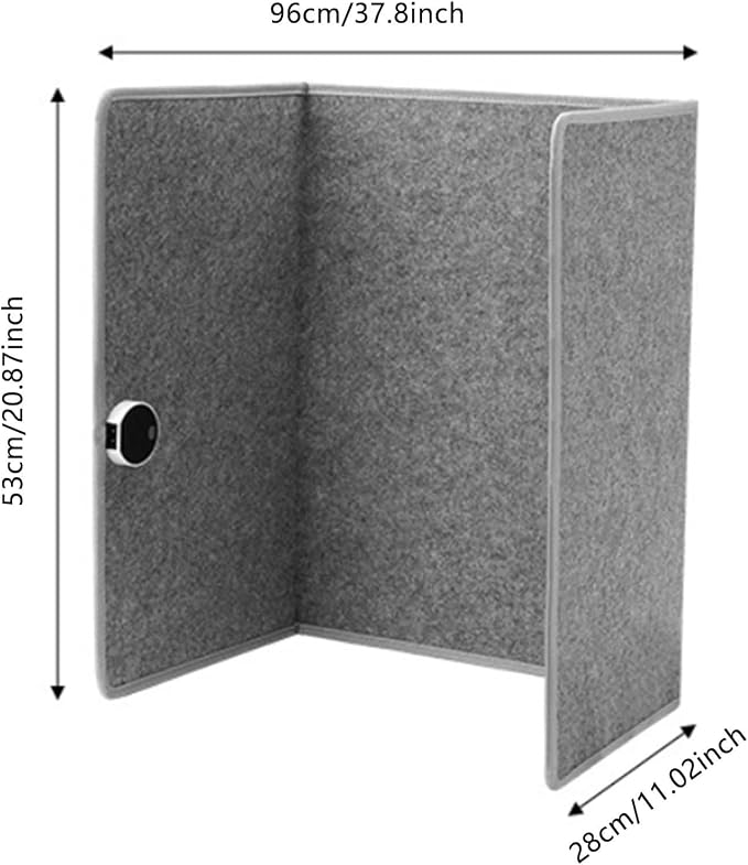 Foldable Under-Desk Leg Warmer, Portable Foot Heater for Office & Home with Soft Blanket, 5 Temperature Settings, 5-Second Rapid Heating, Quiet Electric Foot Warmer for Women and Men (Grey)