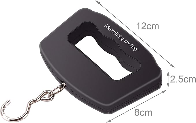 Kinstecks 110lb/50kg Fish Scales Backlit LCD Portable Electronic Balance Digital Fishing Scale Hanging Scale for Hunting Fishing Postal Kitchen