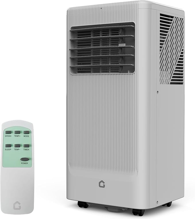 GarveeTech 8000 BTU Portable Air Conditioner 3-in-1 Cooling AC Portable Air Conditioner for Room with Sleep Mode, Ventless Floor Air Conditioner, 3 Speeds Fan & Dehumidifier