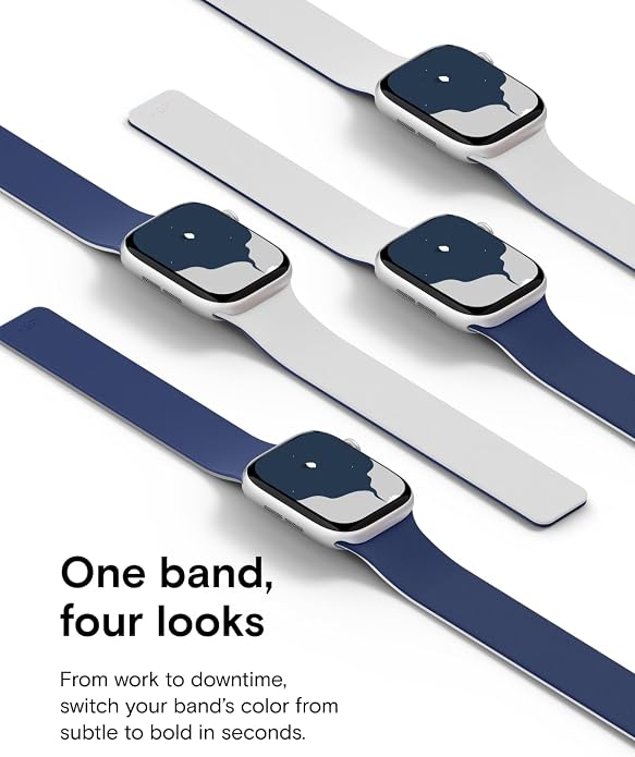MOFT Snap Duo Watch Bands Compatible with Apple Watch, Quick Magnetic Wear, Duo-Color Design & Soft Silicone, iWatch Bands for Ultra 3/2/1, Series 11/10/9/8/7/SE/6/5/4/3/2/1, 38/40/41/42/44/45/46/49mm