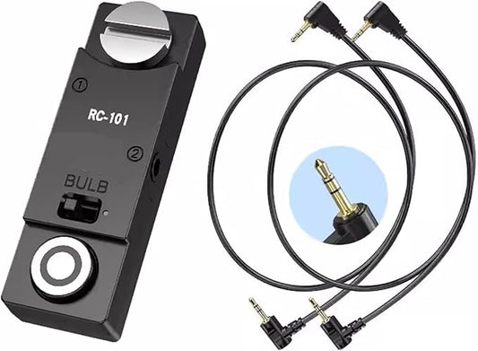 Universal Camera Cable Remote Control Shutter Release for Fuji/Canon - Iron Cage Handle Accessory with RC101-E3/2.5mm Cord for XT2 XT3 XT4 XT5 GFX50/50R/50S/100/100S 80D 90D R8 R10 650D 800D