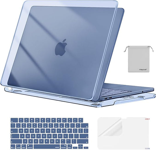 MOSISO Compatible with MacBook Neo Case 13 inch 2026 Release Model A3404 with A18 Pro Chip, 4 in 1 Kit Precision Fit Crack & Scratch Resistant Protective Hard Shell Case Cover, Crystal Indigo